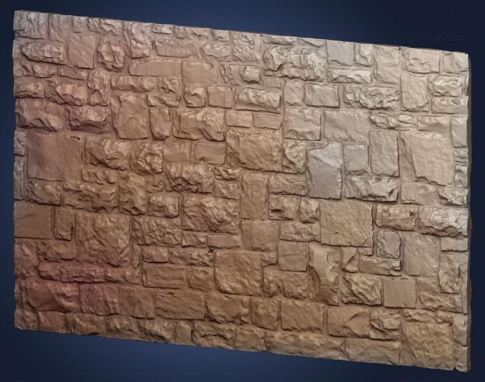3D model Stone wall texture (STL)
